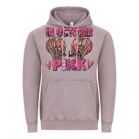 Vintage Zinc in october we wear pink skeleton Vintage Hoodie - texasbilliewilder