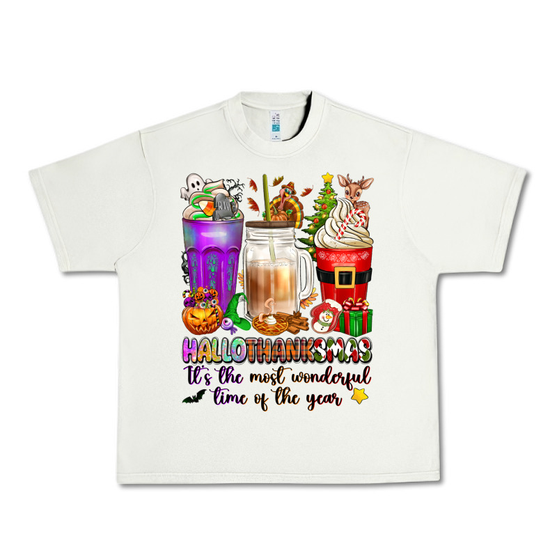 Hallothanksmas Coffee Cups Urban Heavy Tee by texasbilliewilder | Teevron