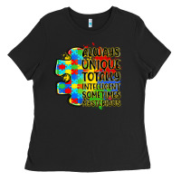 Black always unique totally intelligent sometimes myster Ladies Tee - LillyAllenDesigns