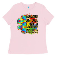 Bubblegum Pink always unique totally intelligent sometimes myster Ladies Tee - LillyAllenDesigns