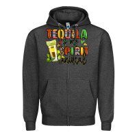 Charcoal Heather tequila is my spirit animal Zipper Hoodie - LillyAllenDesigns