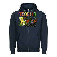 Navy tequila is my spirit animal Zipper Hoodie - LillyAllenDesigns