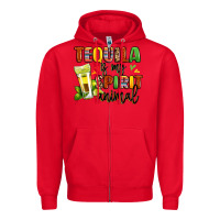 Red tequila is my spirit animal Zipper Hoodie - LillyAllenDesigns