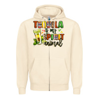 Sandshell tequila is my spirit animal Zipper Hoodie - LillyAllenDesigns