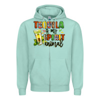 Seafoam tequila is my spirit animal Zipper Hoodie - LillyAllenDesigns