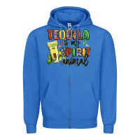 True Royal tequila is my spirit animal Zipper Hoodie - LillyAllenDesigns