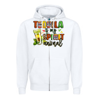 Tequila Is My Spirit Animal Zipper Hoodie | Teevron