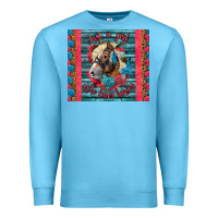 Ocean Blue Just A Girl Who Loves Horses Premium Sweatshirt - LillyAllenDesigns