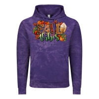 Cloud Purple Fall vibes pumpkins Vintage Hoodie - NancyCooperArtShop