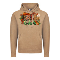 Vintage Coffee Fall vibes pumpkins Vintage Hoodie - NancyCooperArtShop