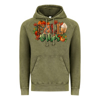 Vintage Olive Fall vibes pumpkins Vintage Hoodie - NancyCooperArtShop