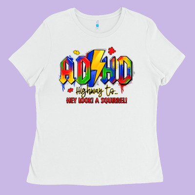 Adhd Awareness Ladies Tee Designed By Lillyallendesigns