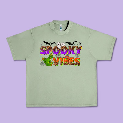 Spooky Vibes Urban Heavy Tee Designed By Nancycooperartshop