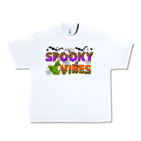 White Spooky vibes Urban Heavy Tee - NancyCooperArtShop