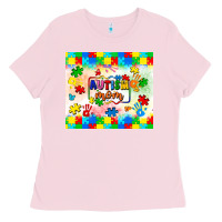 Bubblegum Pink autism mom Ladies Tee - LillyAllenDesigns