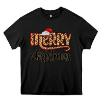 Black merry christmas Heavy Core Tee - MaliasSmallBusiness