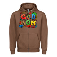 Chestnut autism god mom Zipper Hoodie - LillyAllenDesigns