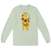 Matcha childhood cancer awareness dreamcatcher Long Sleeve Tee - Jasminsmagicworld