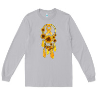 Moon Dust childhood cancer awareness dreamcatcher Long Sleeve Tee - Jasminsmagicworld