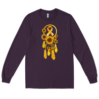 Plum childhood cancer awareness dreamcatcher Long Sleeve Tee - Jasminsmagicworld
