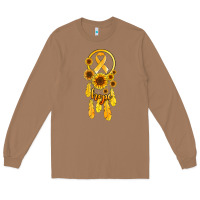 Toasted Coconut childhood cancer awareness dreamcatcher Long Sleeve Tee - Jasminsmagicworld