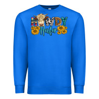 True Royal Western Howdy Heifer With Simmental Cow Premium Sweatshirt - LillyAllenDesigns