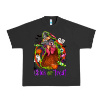 Pigment Black Chick or treat Halloween Urban Heavy Tee - NancyCooperArtShop