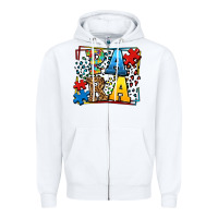 Autism Leopard Frame Para Zipper Hoodie | Teevron