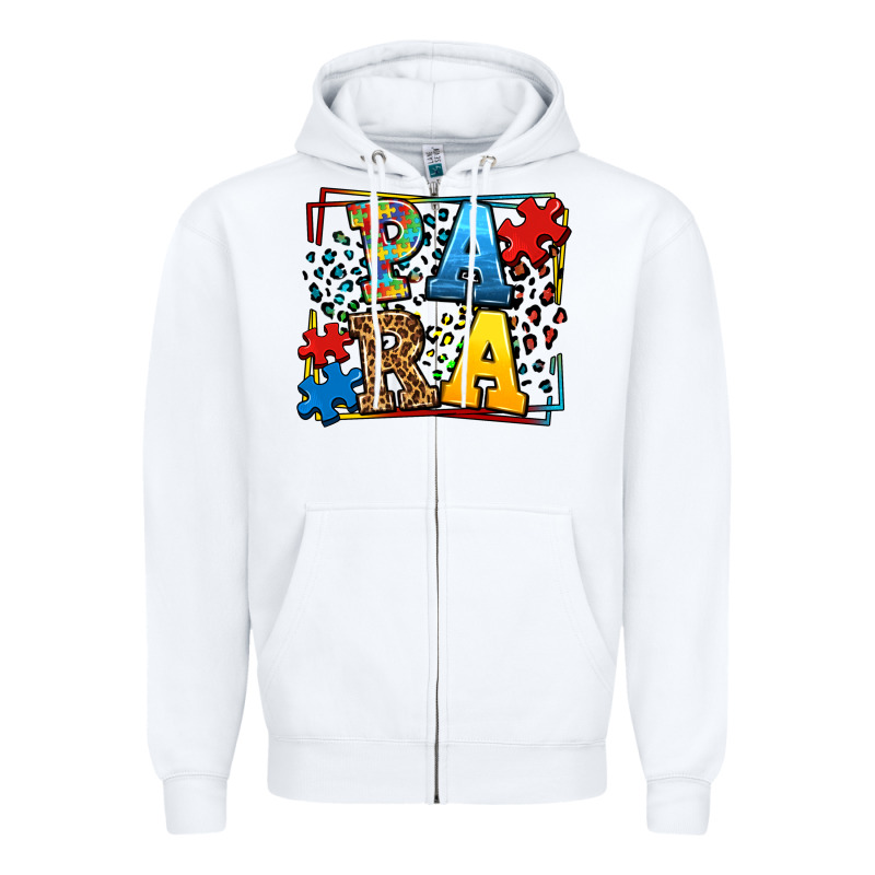 Autism Leopard Frame Para Zipper Hoodie by LillyAllenDesigns | Teevron