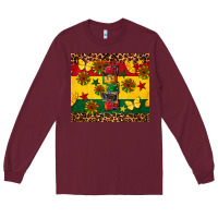 Burgundy power juneteenth Long Sleeve Tee - CowGirlArtShop