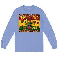 Colony Blue power juneteenth Long Sleeve Tee - CowGirlArtShop