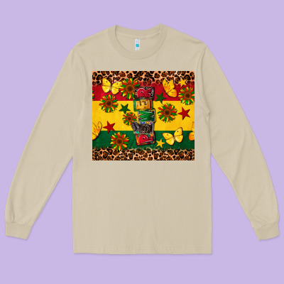 Power Juneteenth Long Sleeve Tee Designed By Cowgirlartshop
