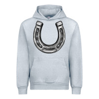 Heather Grey horseshoe Urban Hoodie - BarkalooDesign