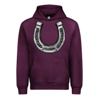 Mauve Wine horseshoe Urban Hoodie - BarkalooDesign