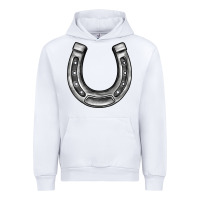 White horseshoe Urban Hoodie - BarkalooDesign