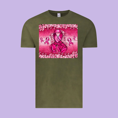 Breast Cancer With Boxing Gloves Vintage Tee Designed By Nancycooperartshop