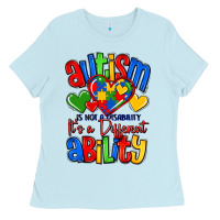 Baby Blue autism is not a disability it's a different abilit Ladies Tee - LillyAllenDesigns