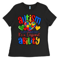 Black autism is not a disability it's a different abilit Ladies Tee - LillyAllenDesigns