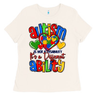 Bone autism is not a disability it's a different abilit Ladies Tee - LillyAllenDesigns