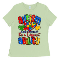 Matcha autism is not a disability it's a different abilit Ladies Tee - LillyAllenDesigns
