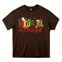 Chocolate Brown medical assistant Heavy Core Tee - MaliasSmallBusiness