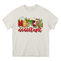 Cream medical assistant Heavy Core Tee - MaliasSmallBusiness