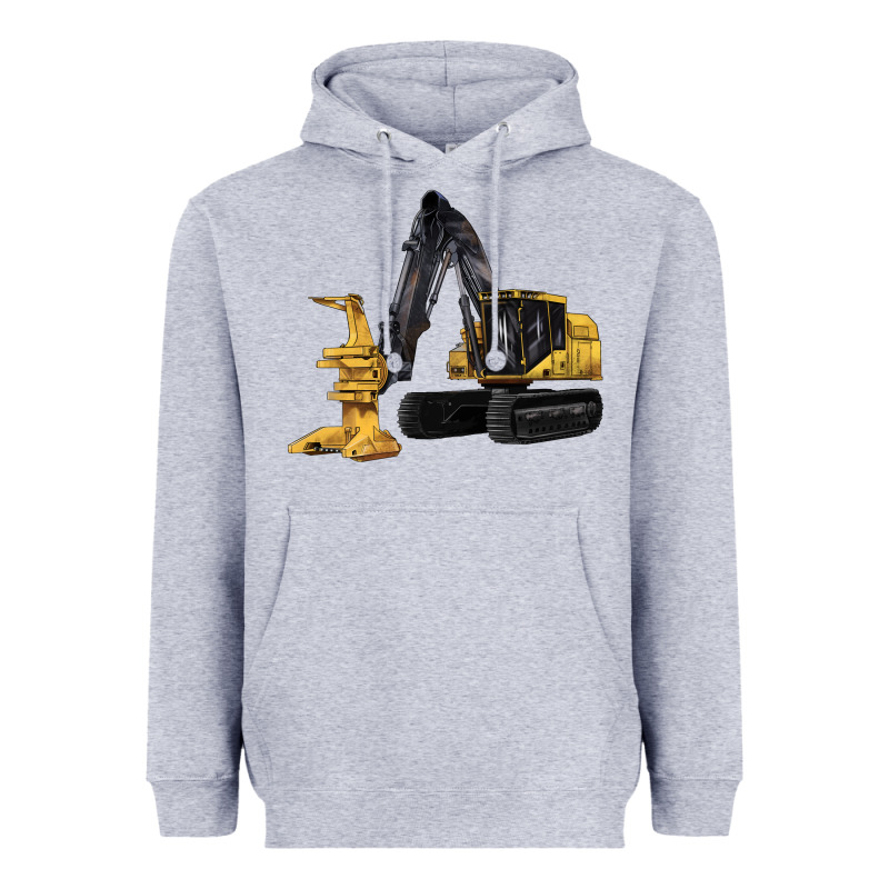 Feller Buncher Heavyweight Hoodie by LillyAllenDesigns | Teevron