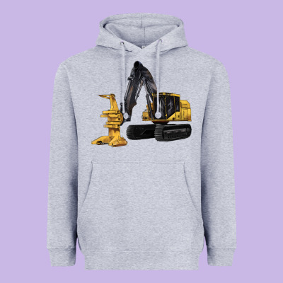 Feller Buncher Heavyweight Hoodie Designed By Lillyallendesigns