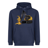 Navy Feller Buncher Heavyweight Hoodie - LillyAllenDesigns