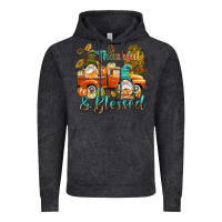 Vintage Black Fall Thankful and blessed Vintage Hoodie - NancyCooperArtShop
