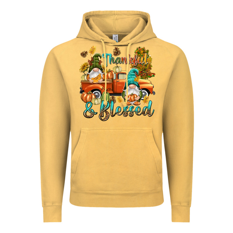 Fall Thankful And Blessed Vintage Hoodie by NancyCooperArtShop | Teevron