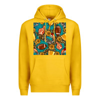 Lemon american football winner cup and helmet seamless pattern Premium Hoodie - BundleAndBundleShop