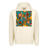 Tofu american football winner cup and helmet seamless pattern Premium Hoodie - BundleAndBundleShop