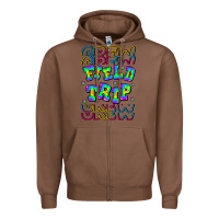 Chestnut Crew Field Trip Zipper Hoodie - CowhideDigitalArt